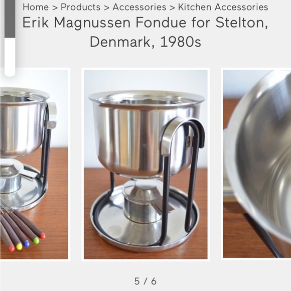 Eric Magnussen Fondue for Shelton Denmark 1980 - Picture 12 of 12